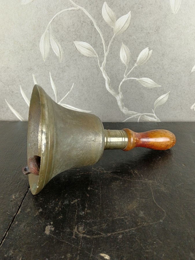 WWII British Military Cast Brass ARP Handbell  Warning Bell c.1940 (4).jpg